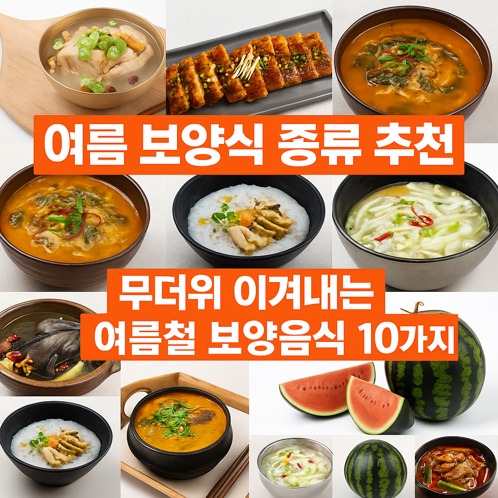 여름 보양식 종류 추천