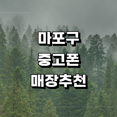 서울 마포구 중고폰