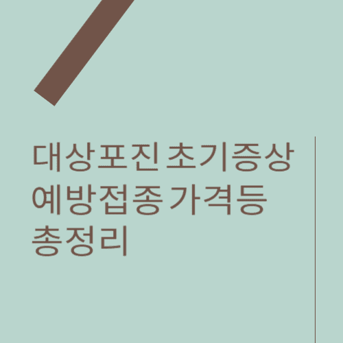대상포진 초기증상/전염/예방접종/가격/치료방법/병원 어떤 과로 가나요?