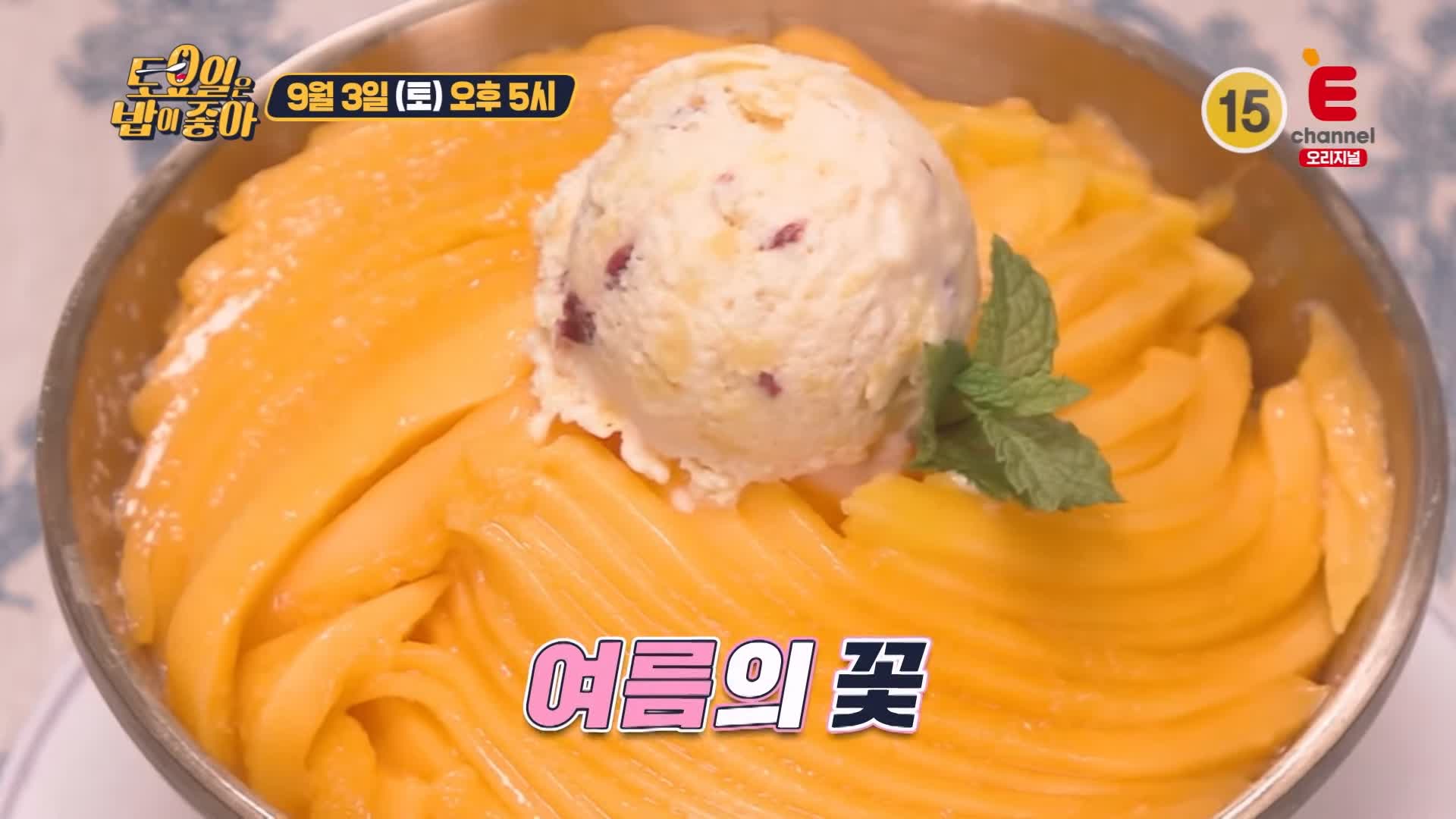 토요일은 밥이좋아 토밥 국내산 노란 꽃이 활짝 핀 생 망고빙수, 팥빙수, 애플망고 빙수 디저트 카페 경주 맛집 추천 토밥즈 방송정보