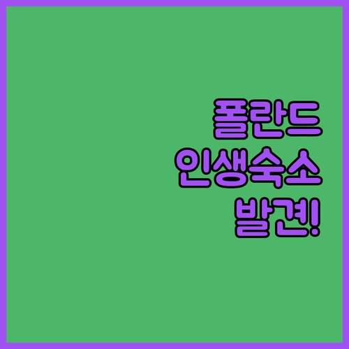 폴란드 고초우 비에코폴스키 여행 중 ..