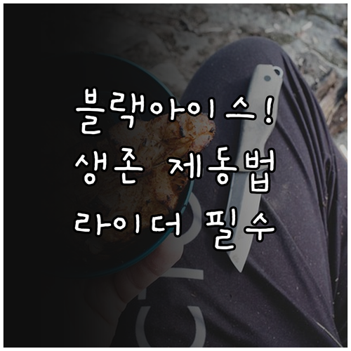 영하의 블랙 아이스 배달 라이더 생존..