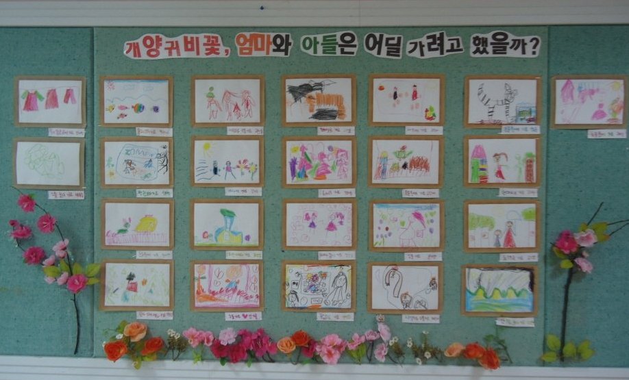 모네의 개양귀비를 감상하며 엄마와 아이의 이야기를 상상하는 유아 명화감상 활동