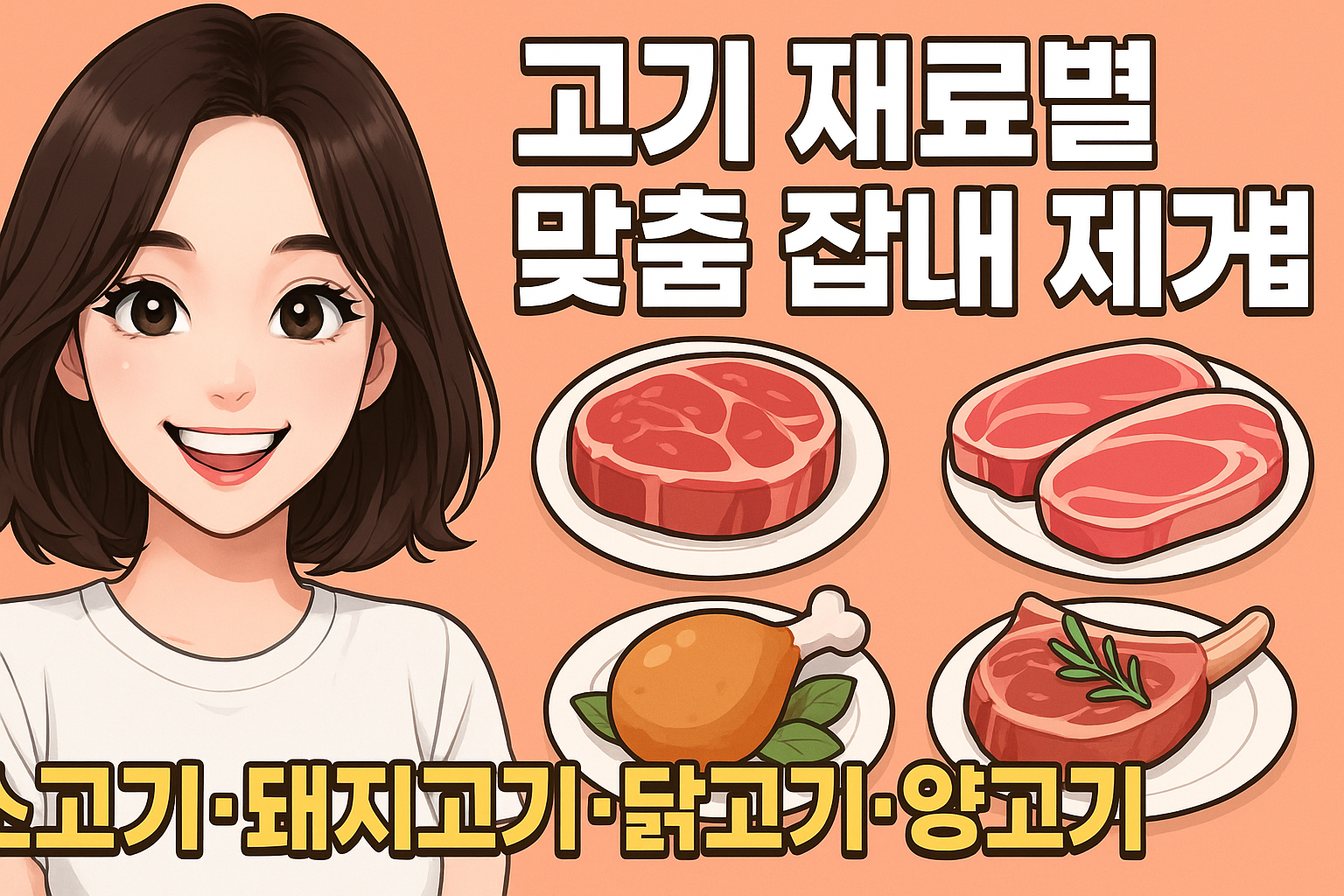 소 돼지 닭 양고기 잡내 제거