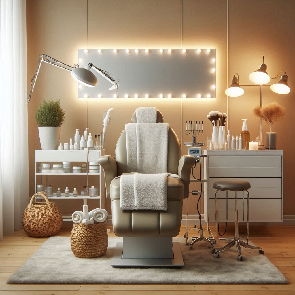 피부,체형관리 샵 배경