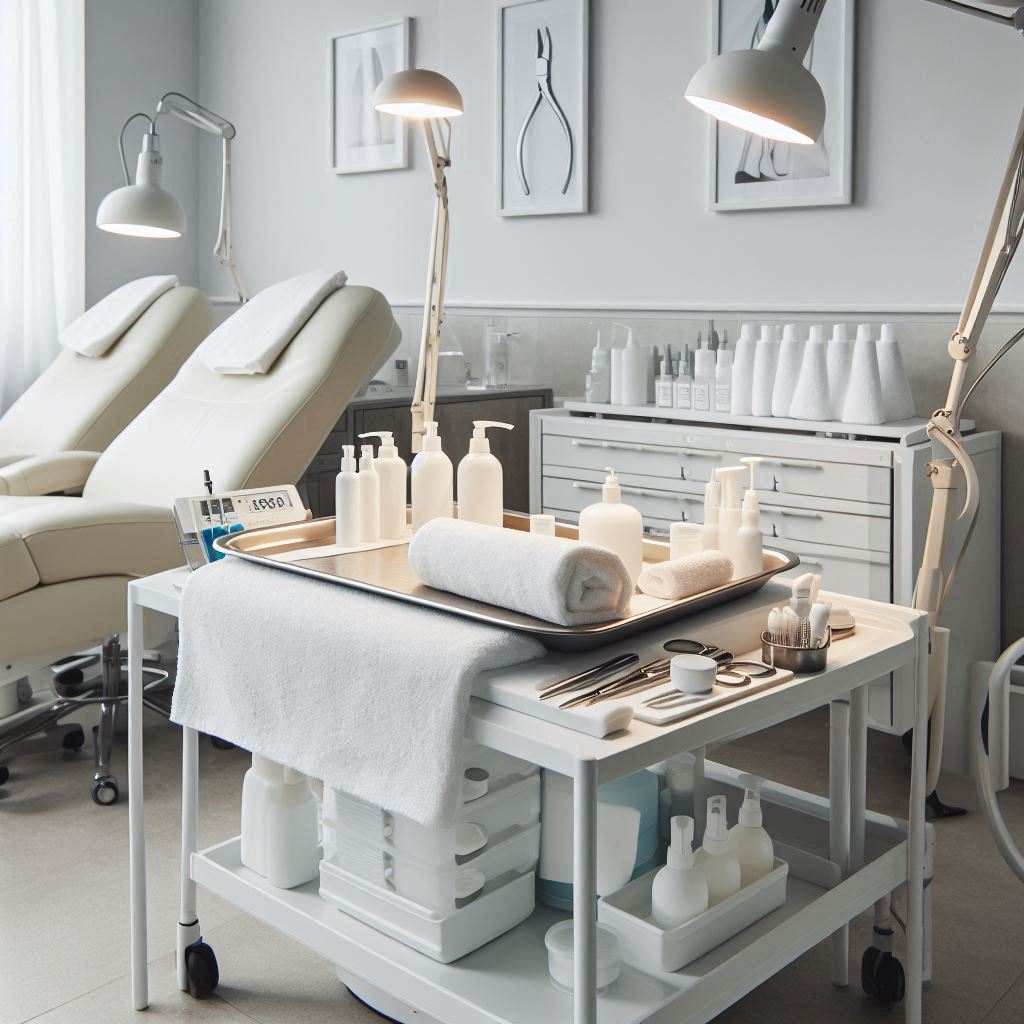 피부,체형관리 샵 배경