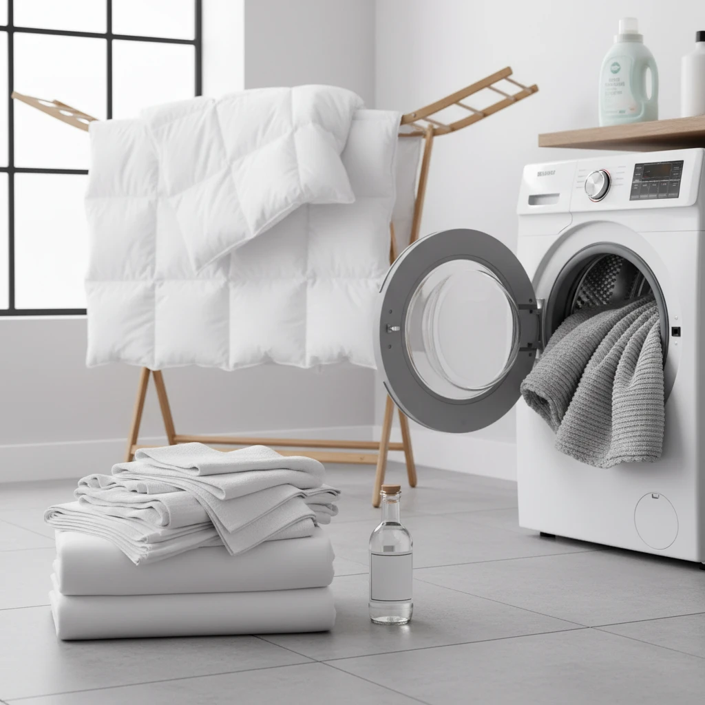 환절기 이불 세탁 주기와 소재별 침구..