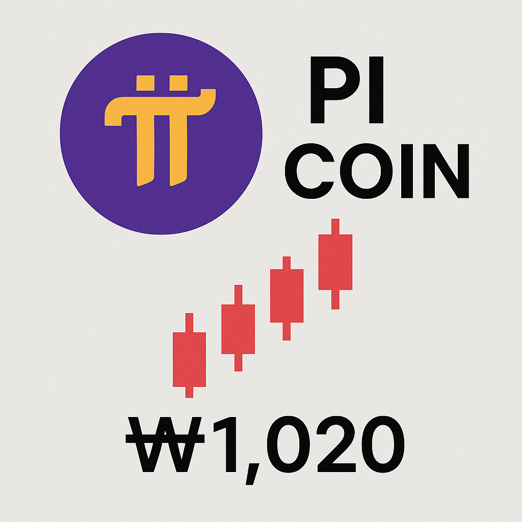 파이코인(PI), 1,020원대 거래