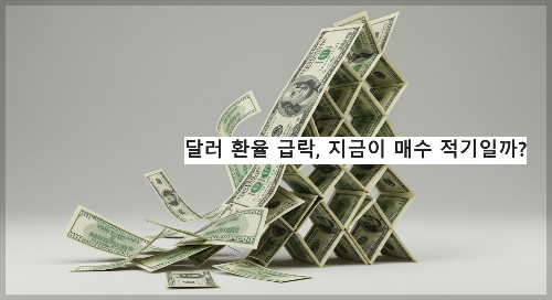 달러 환율 급락, 지금이 매수 적기일까?