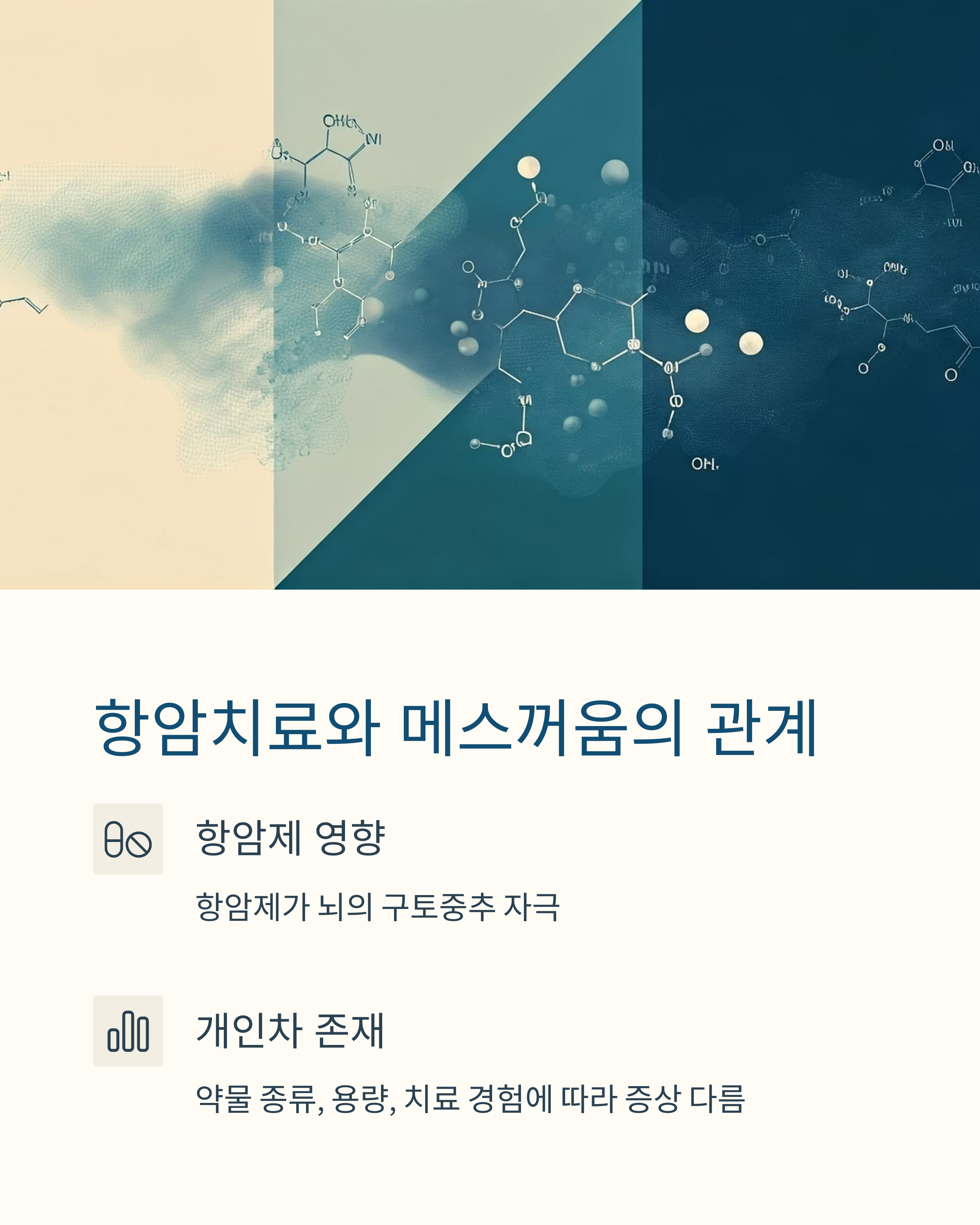 항암치료와 메스꺼움의 관계