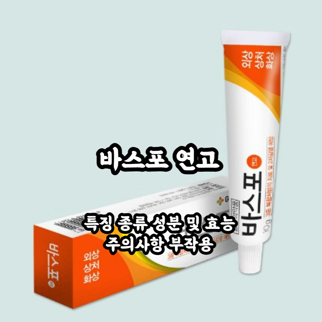 바스포 연고 특징 성분 효능 효과 사용법 부작용 주의사항 총정리