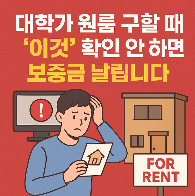 대학가 원룸 구할 때 확인