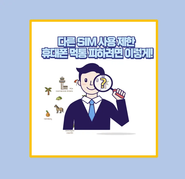 다른 SIM 사용 제한