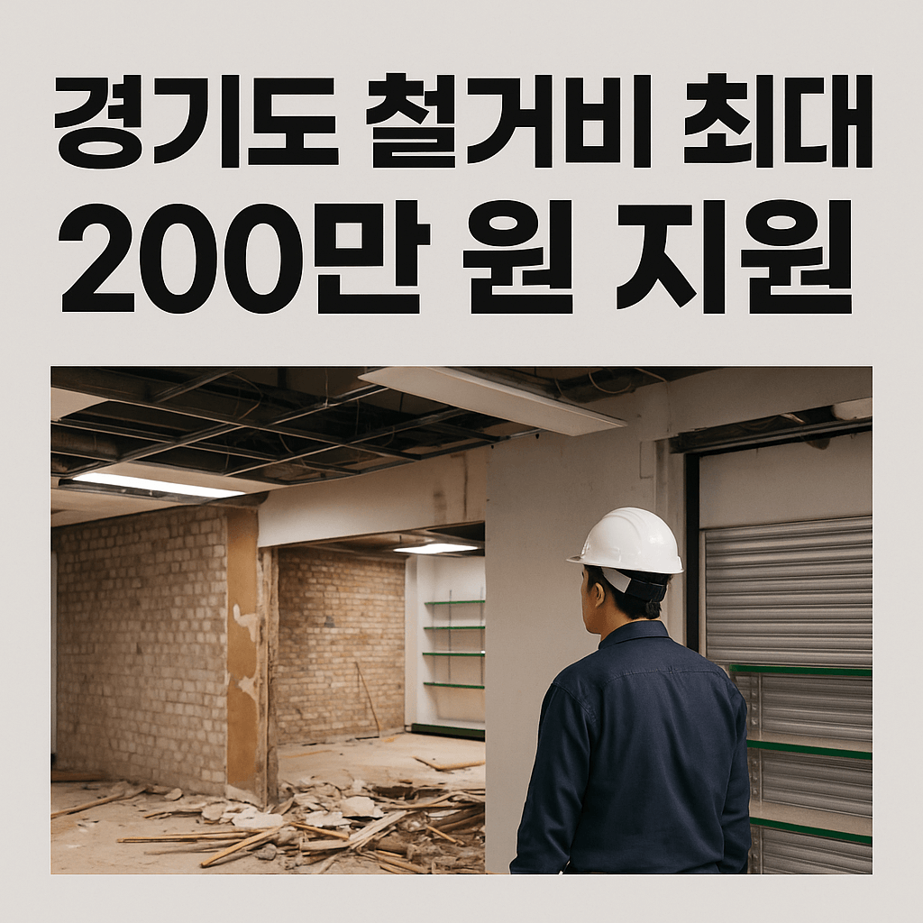 경기도 철거비 최대 200만 원 지원