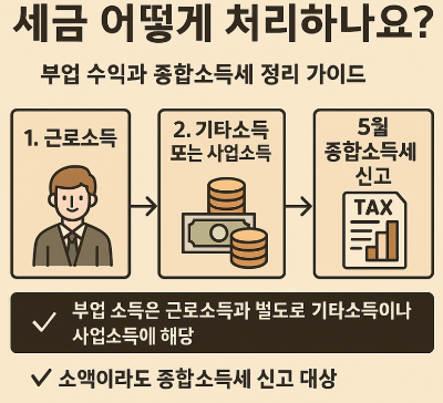 직장인 부업 수익, 세금 신고는 이렇게 하면 안심! (애드센스, 크몽, 스마트스토어까지)