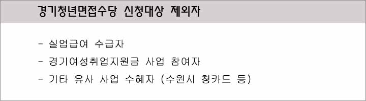 신청대상 제외자안내