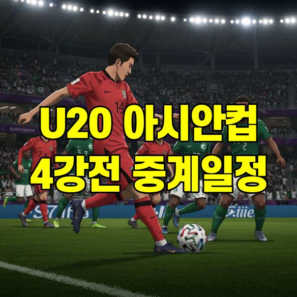 U20 아시안컵 4강 경기일정 축구 중계방송