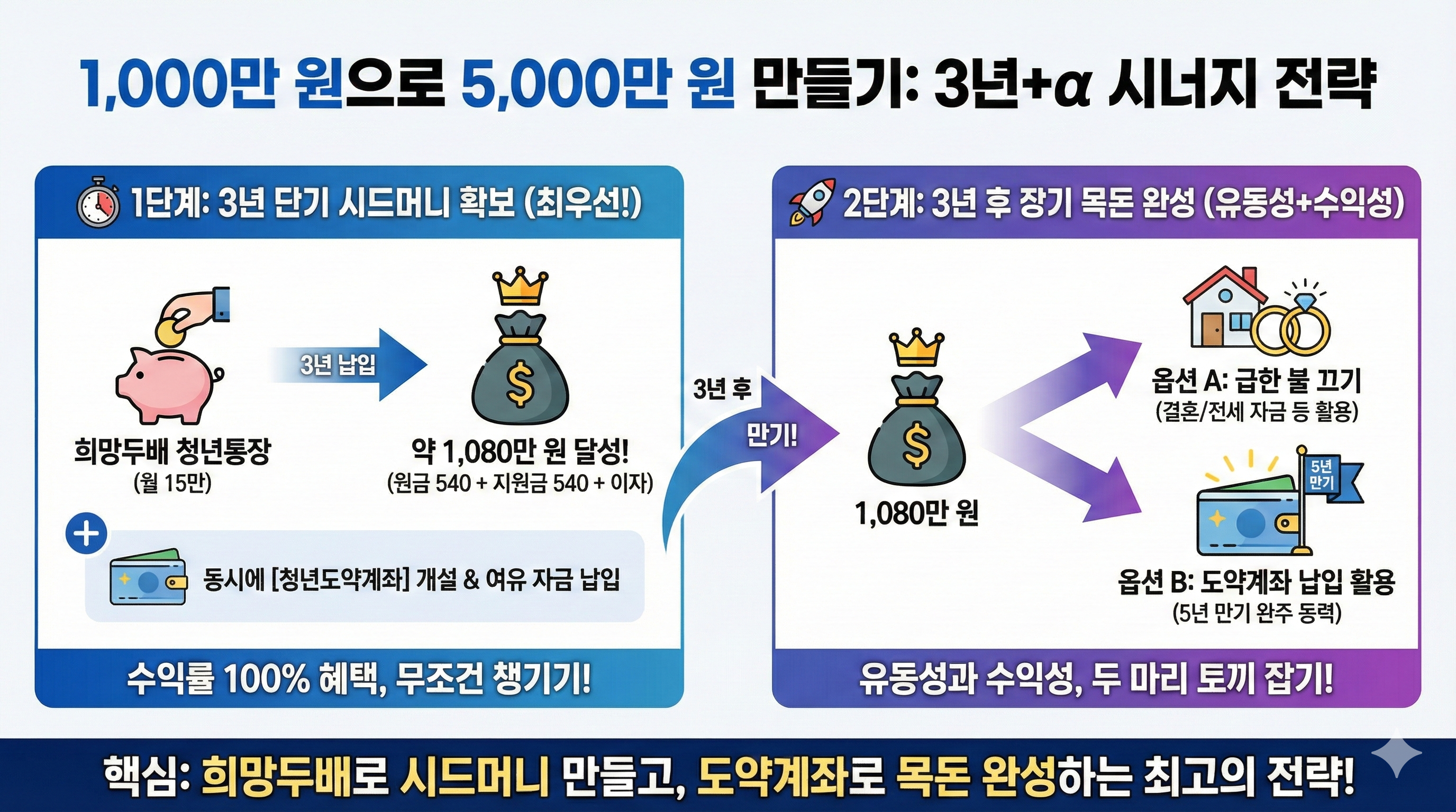 1,000만 원으로 5,000만 원 만들기, 최고의 시너지 전략