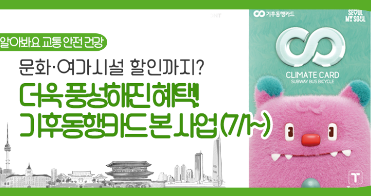 기후동행카드 단기권 신청방법과 충전, 종류와 가격, 혜택 안내