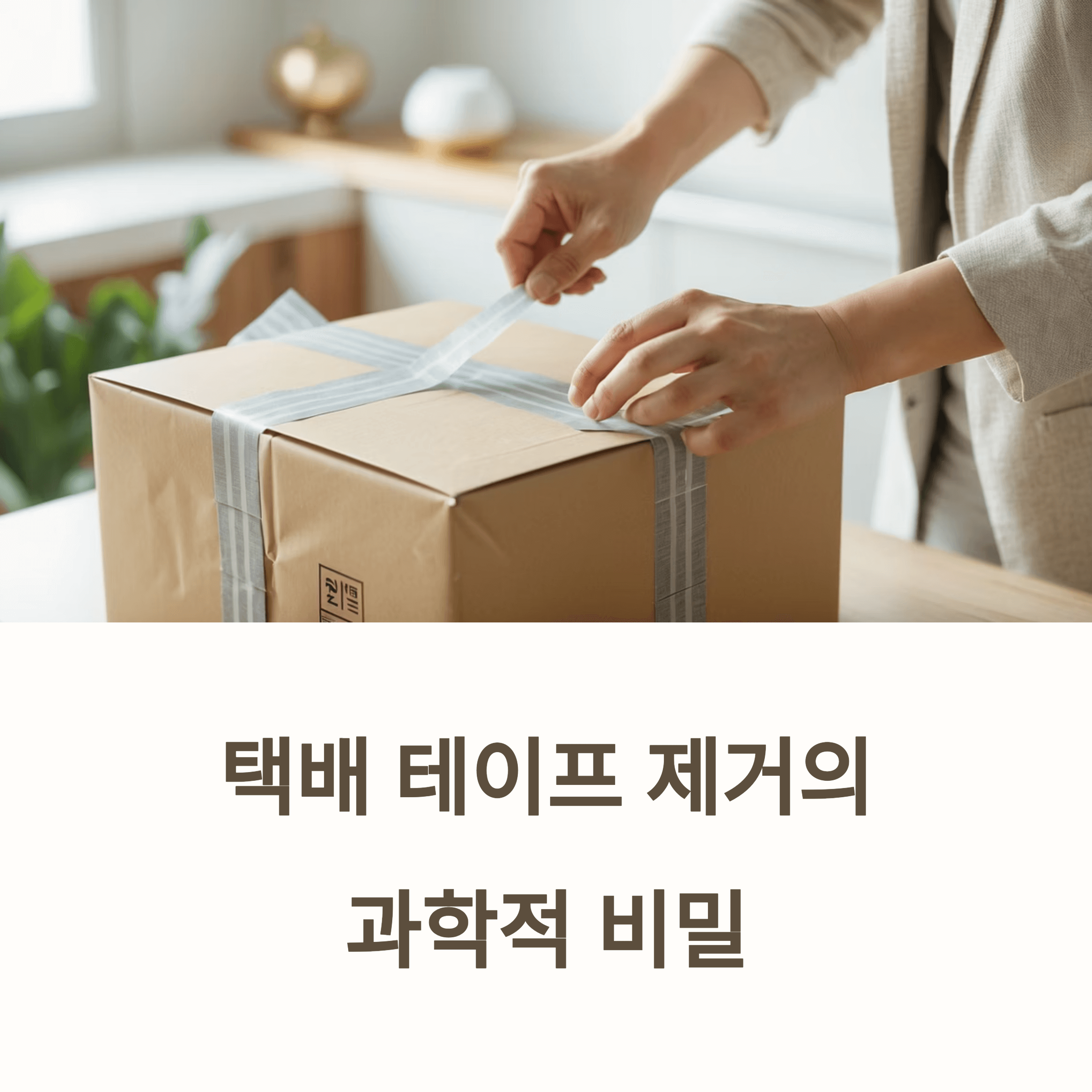 택배 테이프 깔끔 제거 기술방법 알아보기