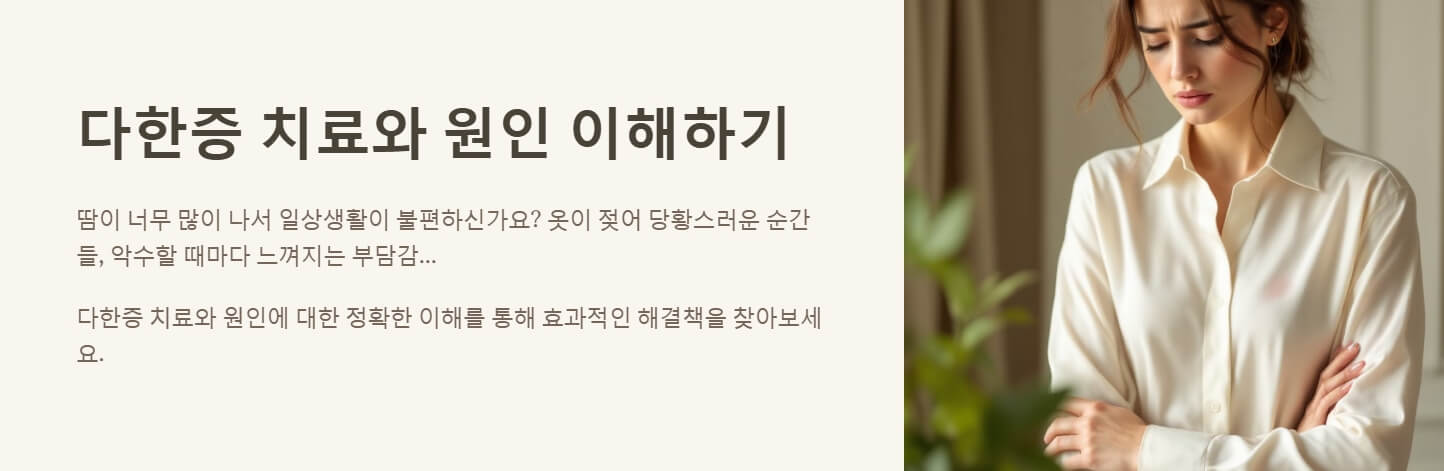 다한증 치료 원인