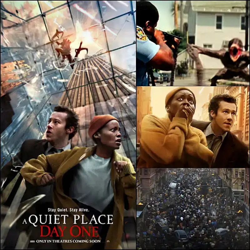 콰이어트 플레이스: 첫째 날 괴생물체가 등장하는 주요 장면들