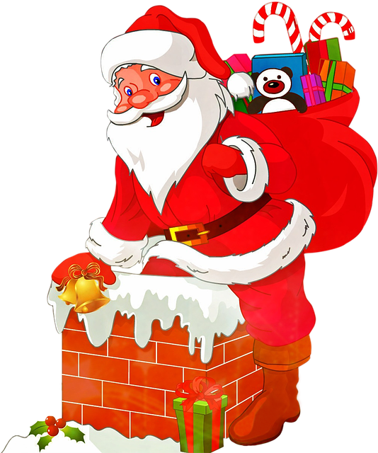 굴뚝 위 산타