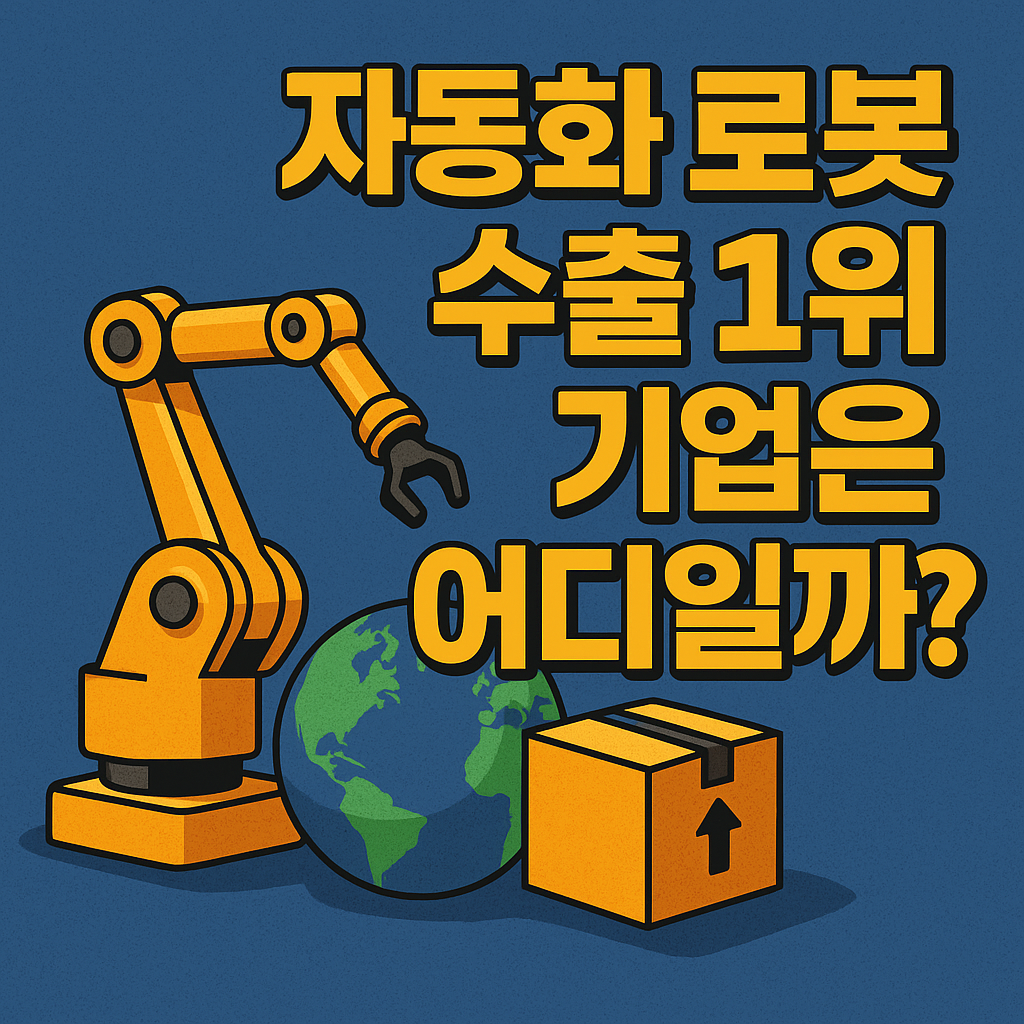 2025년 세계 자동화 로봇 수출 1위 기업은 어디일까?