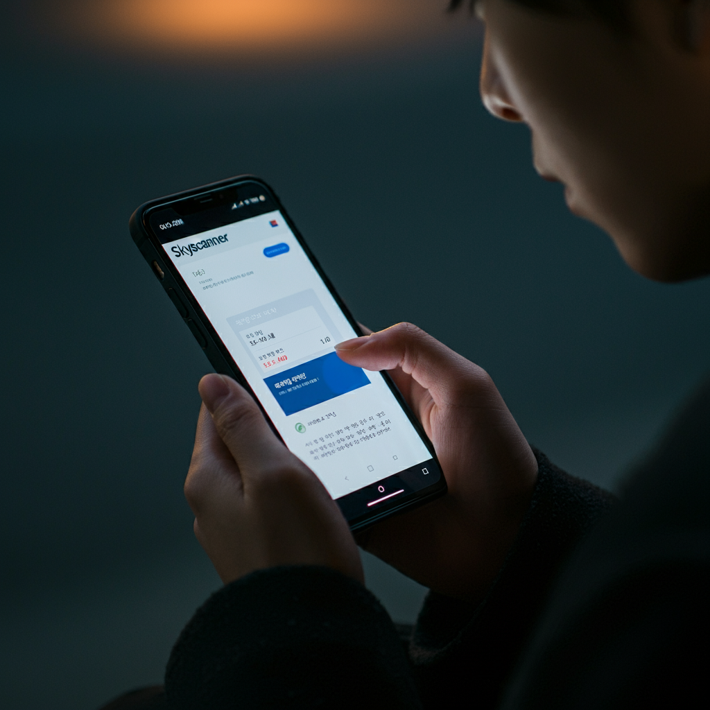 휴대폰으로-스카이스캐너-사용하는-사람02