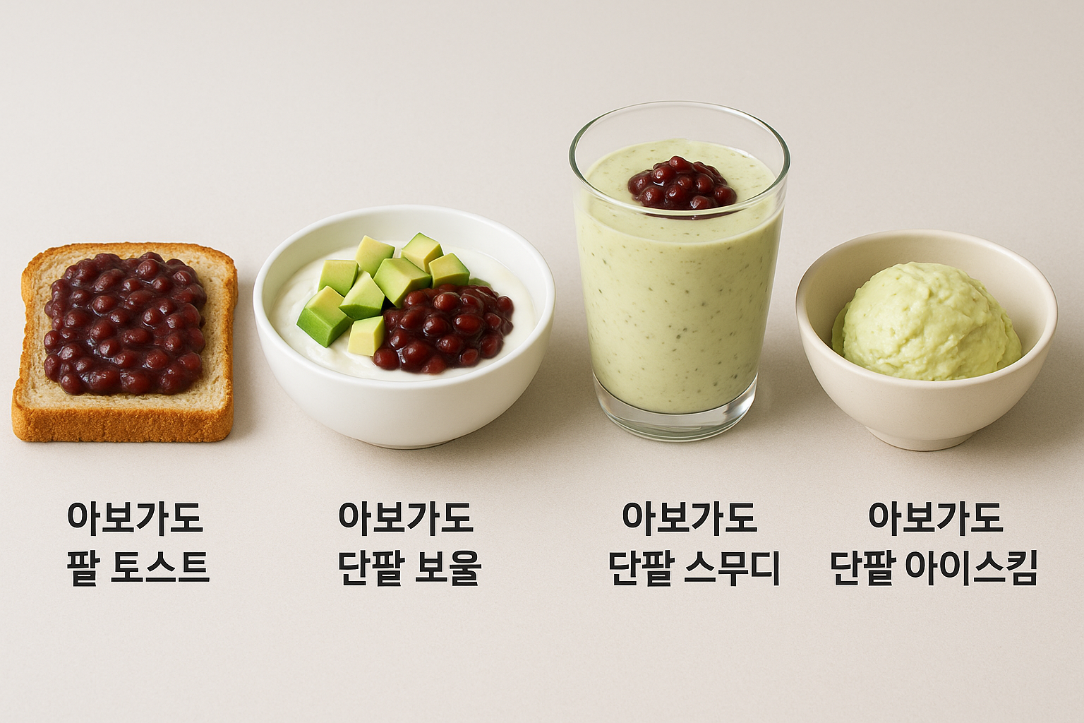 아보카도를 이용한 음식들