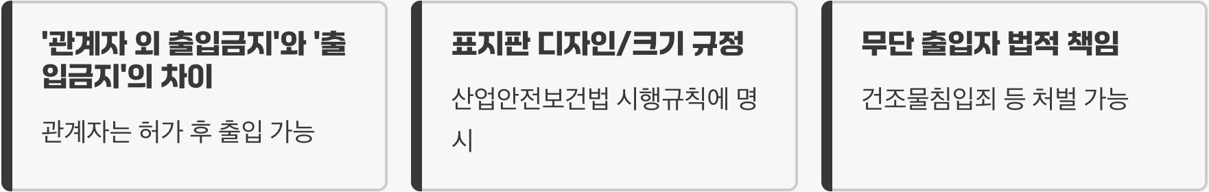 관계자외출입금지 완벽 가이드 &ndash; 설치, 규정, 관리까지