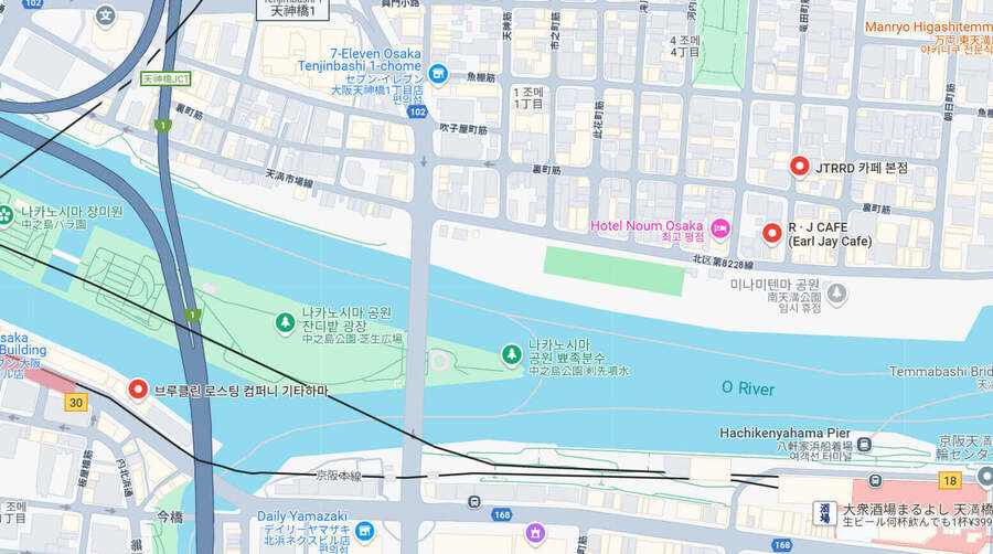 나카노시마 주변 유럽풍 감성 카페 추천