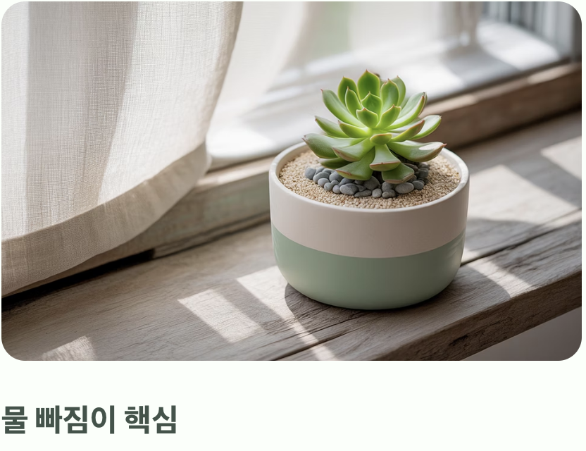 &amp;#39;마사토&amp;#39;를 섞어 흙에 숨통을