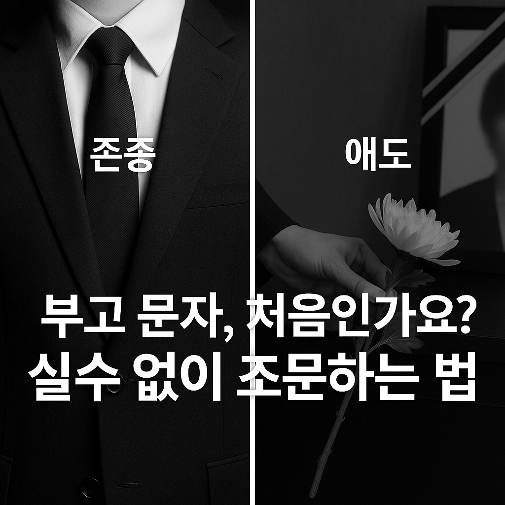 부고 문자 받았다면 필독! 모르면 큰 실수하는 장례식장 복장, 조문 순서, 조의금 총정리