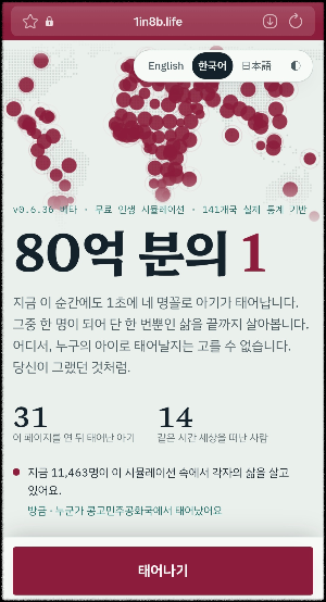 80억분의1