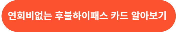 연회비없는 후불하이패스