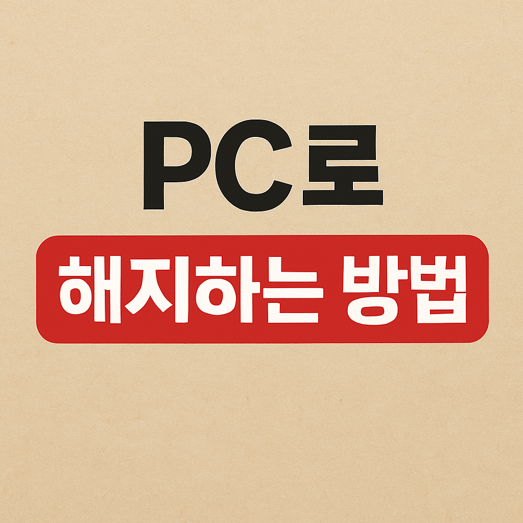 Msafer 명의도용방지 서비스 PC로 해지하는 방법