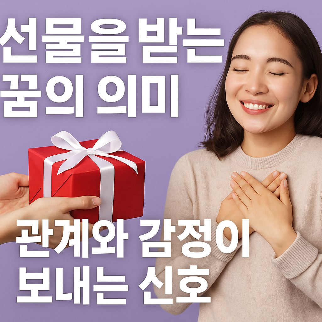 선물을 받는 꿈