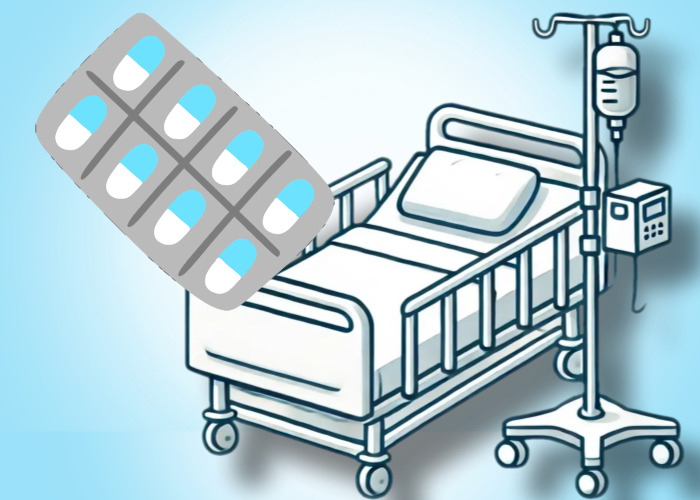 병원-침대와-알약