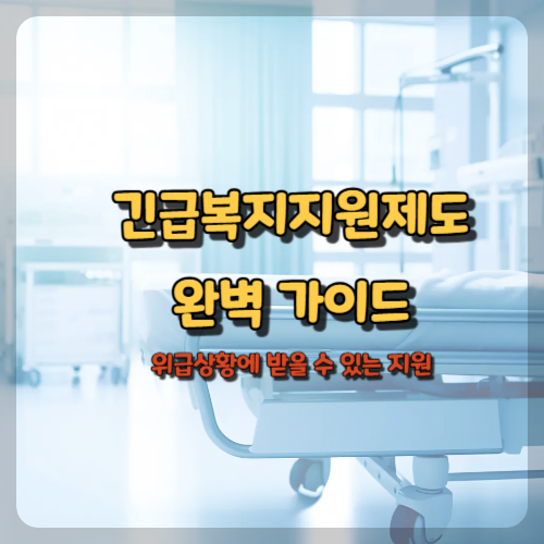 긴급복지지원제도 완벽 가이드