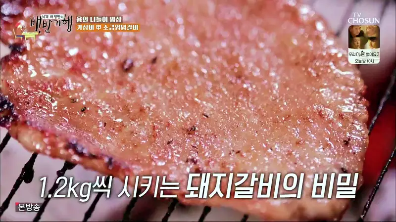 식객 허영만 백반기행 158회 뮤지컬 김소현 편 소금으로 양념한 소금양념 돼지갈비 양념돼지 갈비 한판 맛있는 식당 나들이 일번지 근교 용인 역북동 맛집 소개