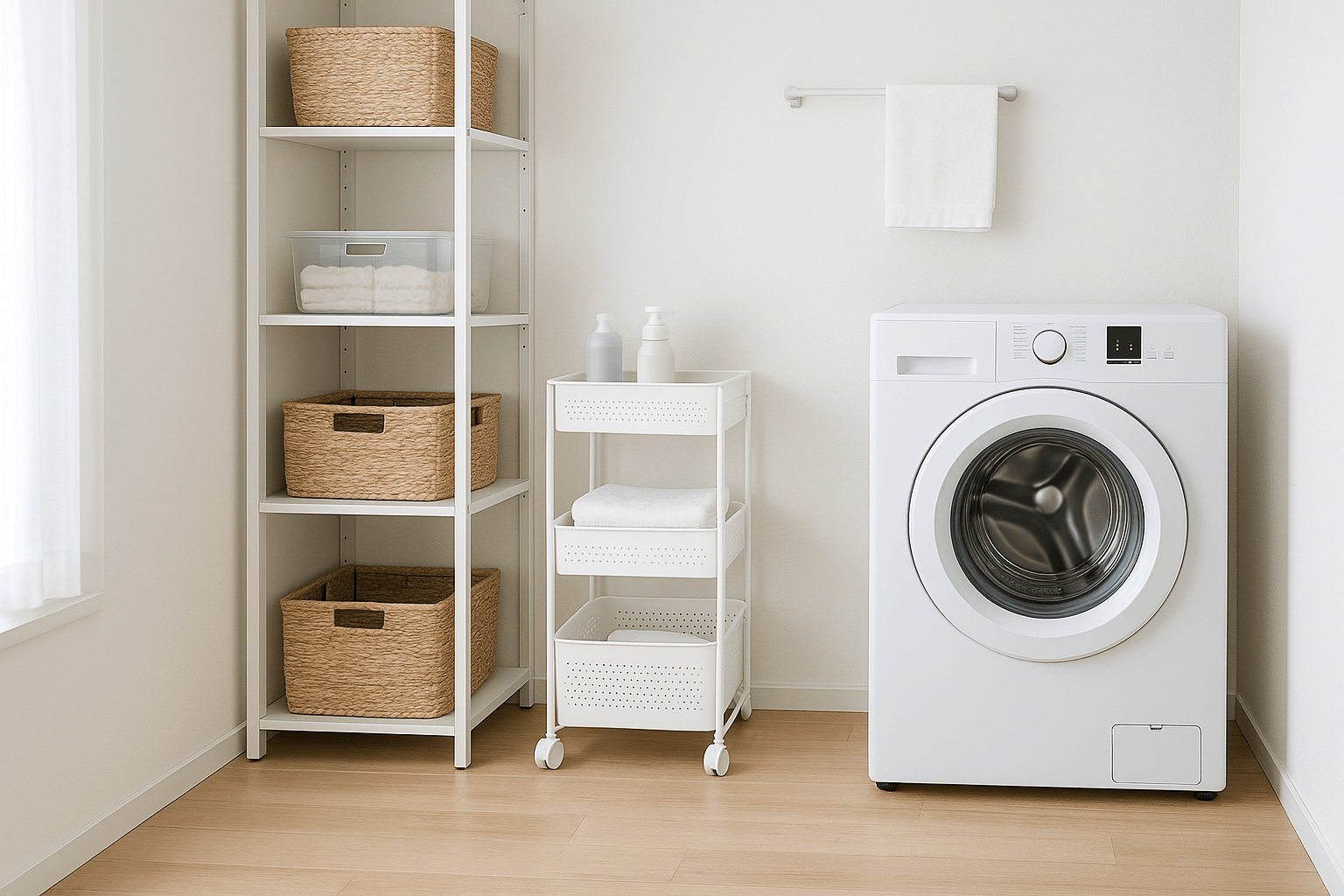 세탁실 정리 사진