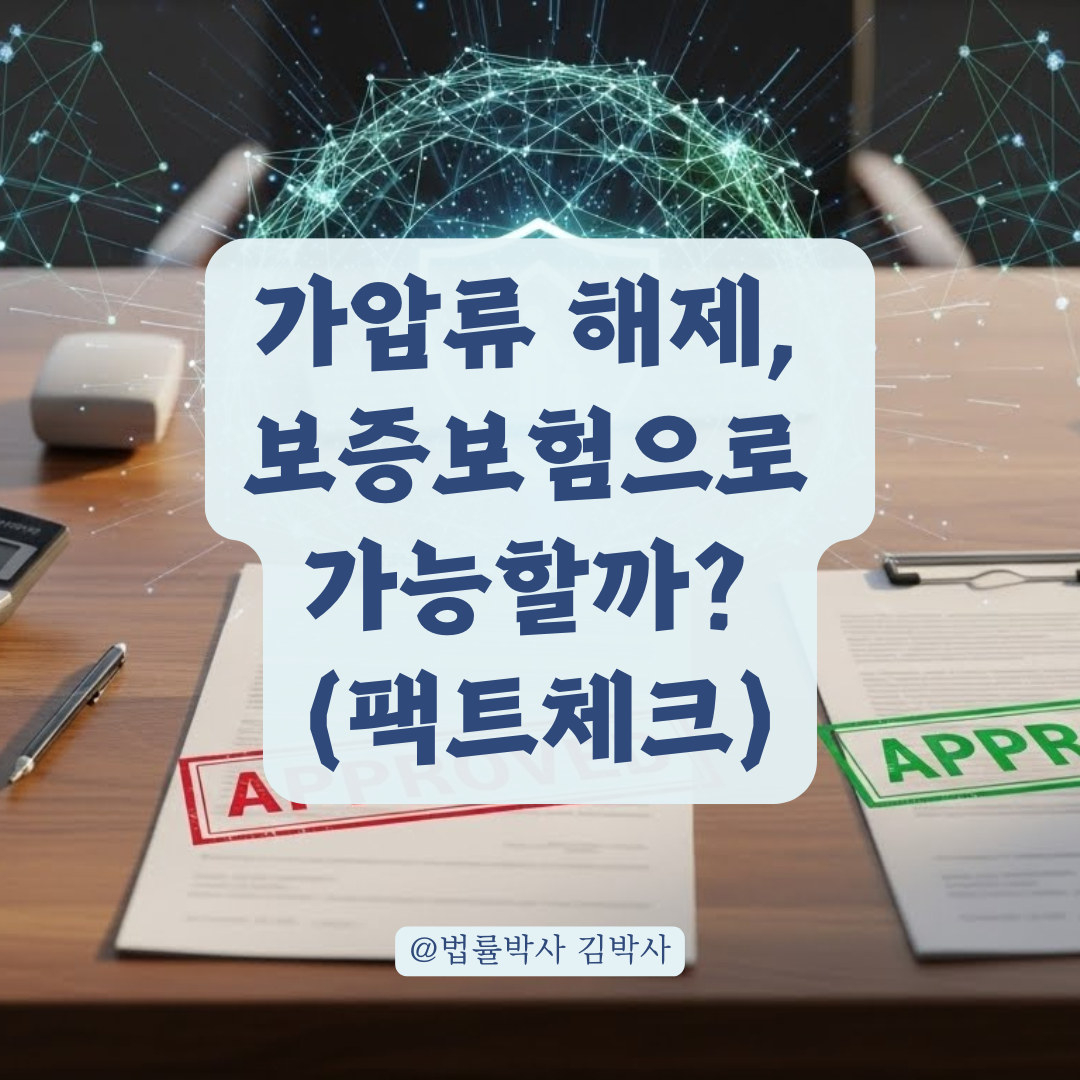 부동산 가압류 해방공탁, 서울보증보험으로 가능할까? 진실과 해결책.