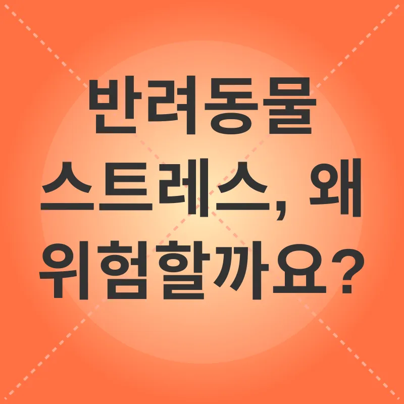 반려동물 스트레스 관리_1