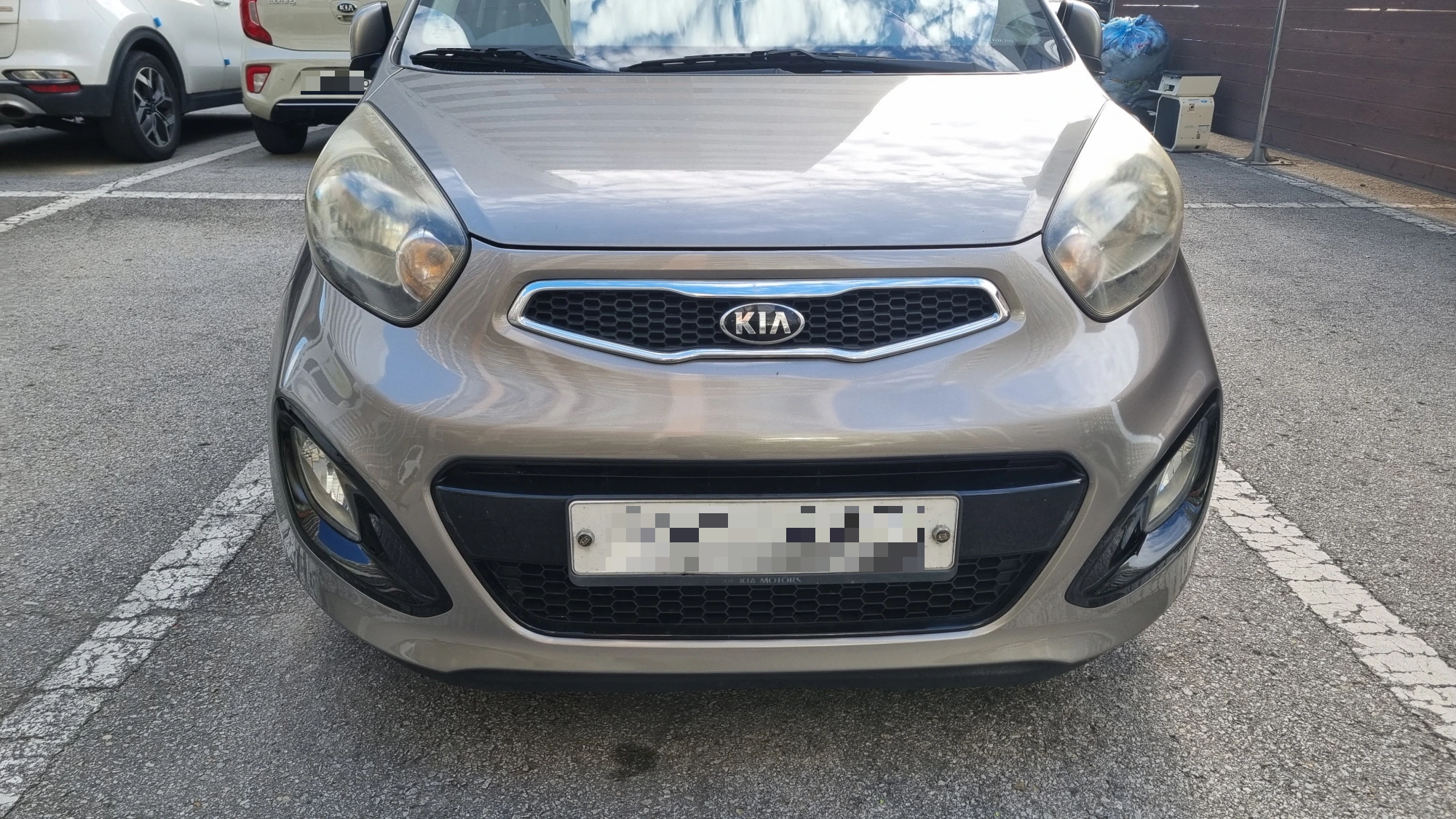 범퍼 도색 교체 완료 모습