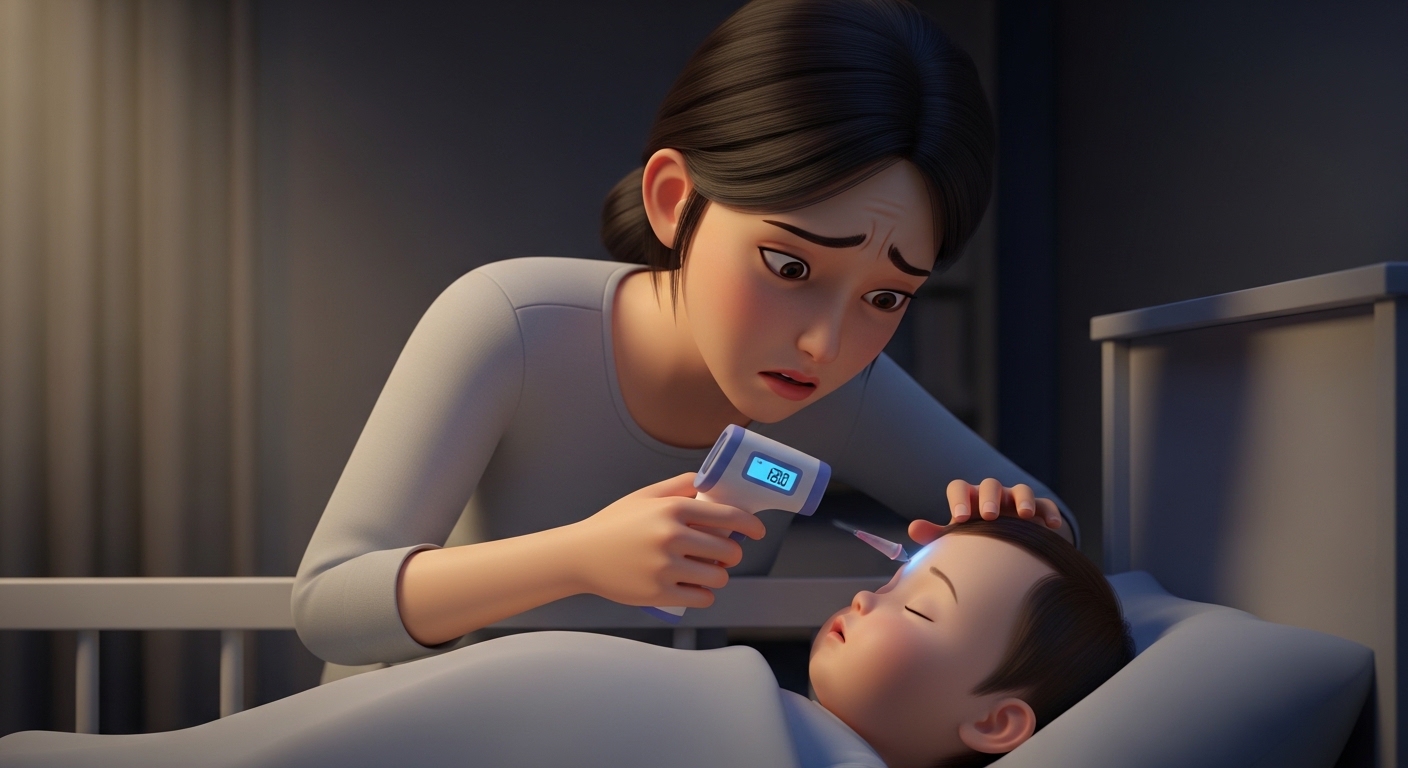 아기열날때,해열제교차복용