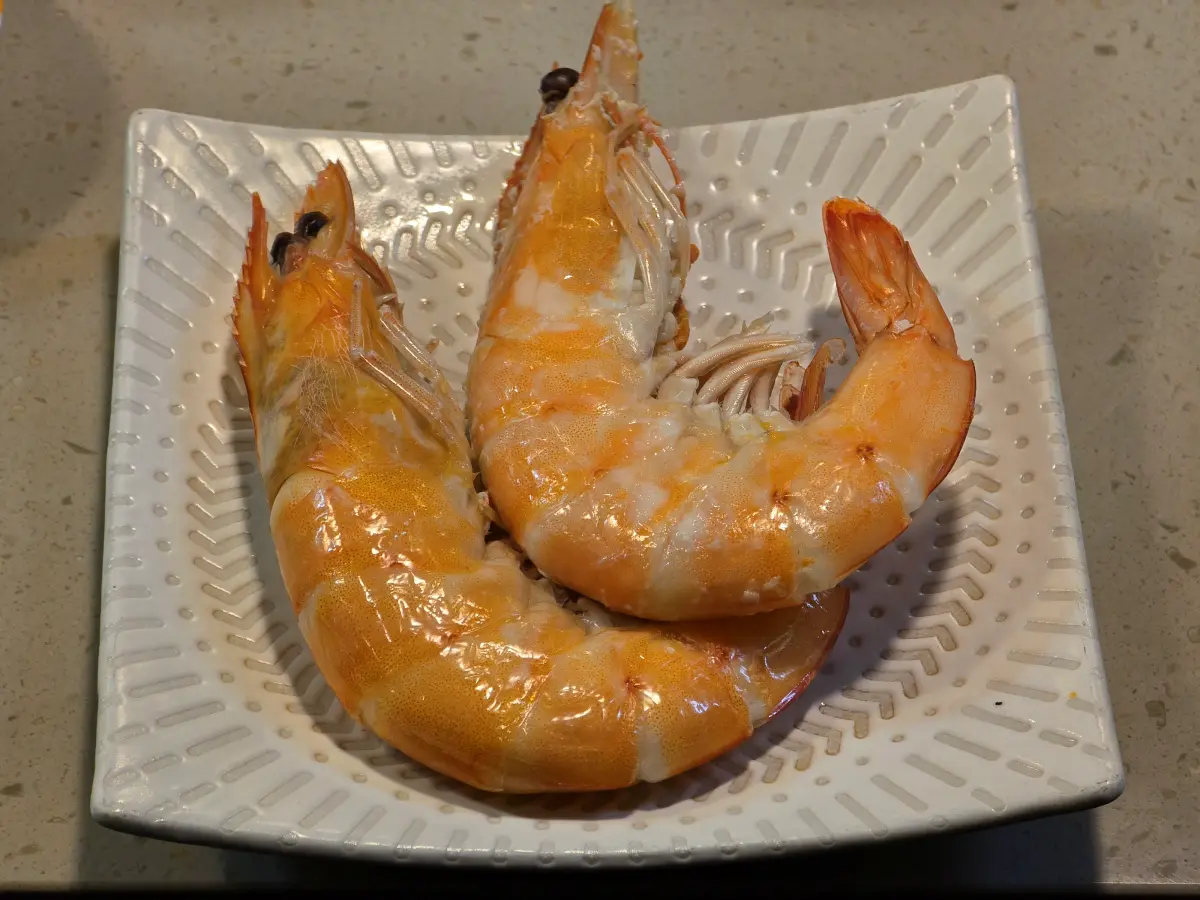 즐거운 술상 9번째 코스 음식: 새우찜