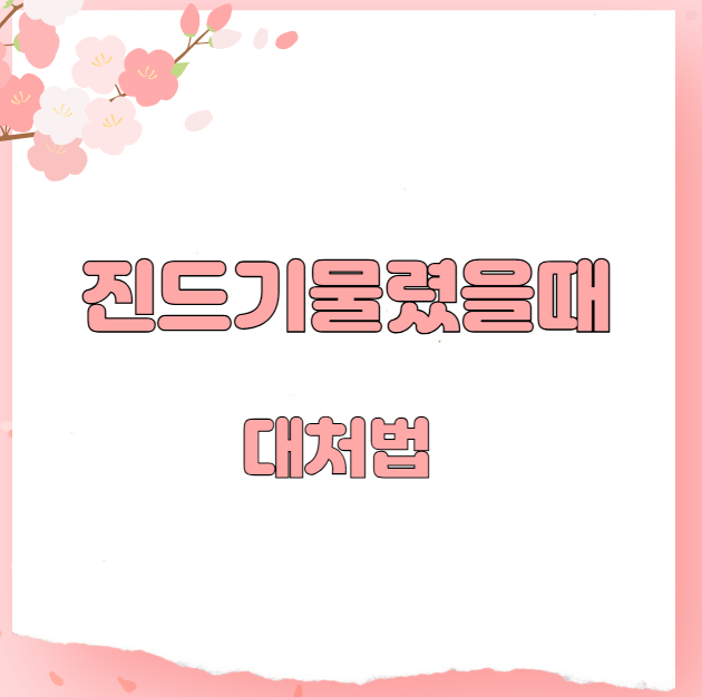 진드기물렸을때 대처법