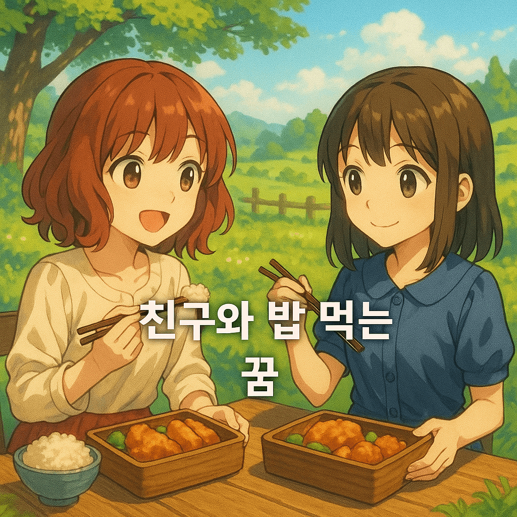 친구와 밥 먹는 꿈 해몽