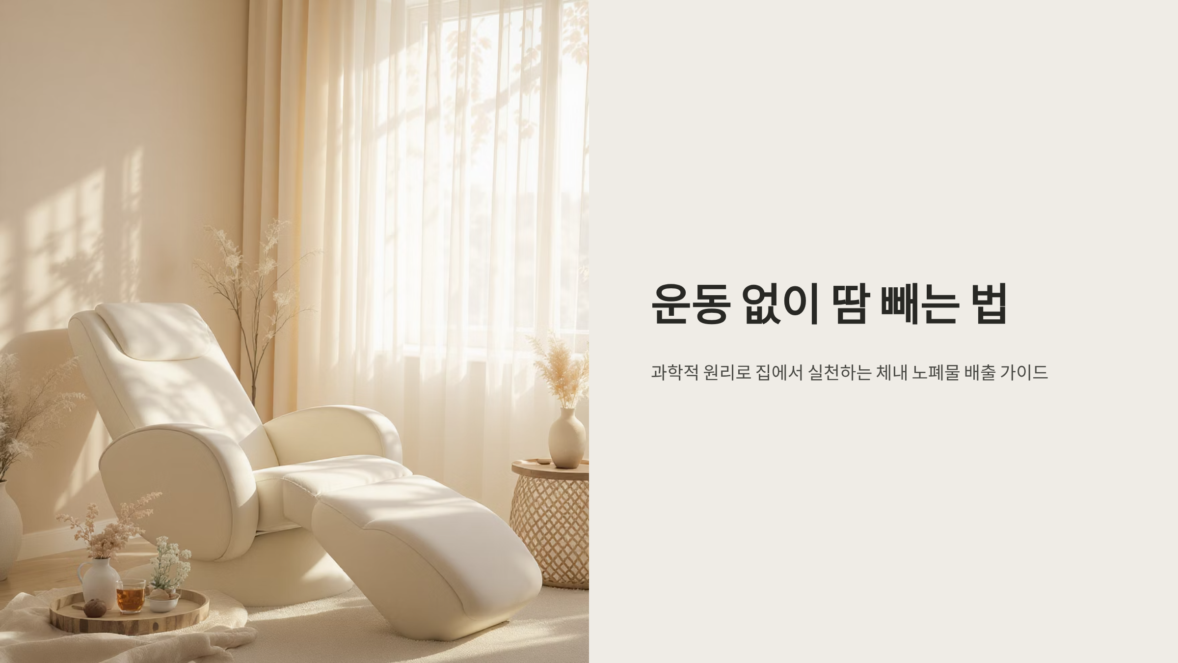 운동 없이 땀 빼는 집콕 다이어트 비법 27가지